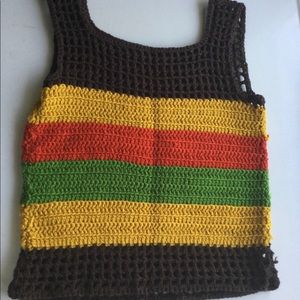 Vintage Hippie Crotchet Tank Top